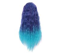LINLINCD -Anime Coser Wig L - Peluca de esmalte 70 cm/27. 5 pulgadas de largo pelucas de mujer degradado rizado de alta temperatura fibra sintética Perucas Cosplay Perucas Cosplay peluca de 28