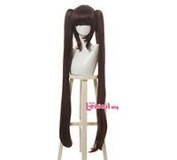 LINLINCD - Anime Coser Wig L Peluca de esmalte Juego Nekopara Cosplay Pelucas Cosplay Chocolate y Vainilla Cosplay Peluca Larga Ponaille Halloween Resistente al Calor Pelo Sintético 110 cm Rosa