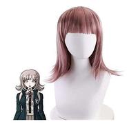 LINLINCD - Anime Coser Wig Nanami Chiaci Pelo rizado Gris Peluca Cosplay Comic Halloween Fiesta Carnaval Hombres y Mujeres Anime Fans Regalo