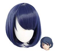 LINLINCD -Anime Coser Wig Pelucas para Cosplay Anime Anime Cosplay Tachibana Rui Rui Peluca con peluca gratis (Color: Azul) (Color: Azul)