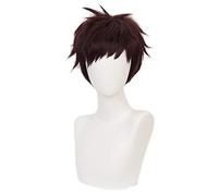 LINLINCD - Anime Coser Wig Red Riot Riot Eijiro Kirishima Peluca MHA My Hero Academia Red Riot Eijiro- Kirishima Cosplay peluca con peluca corta y Cosplay Anime Rojo