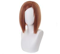 LINLINCD -Anime Coser Wig Suguru Geto Wig Jujutsu Kaisen Suguru Geto Cosplay peluca con peluca larga negra (Color: Nobara Kugisaki)