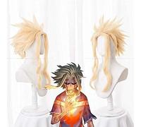 LINLINCD - Anime Coser Wig Todo lo que Boku no Academia Herencia Pelo Anime Cosplay Wig Mi héroe Academia/Academia Peluca sintética para todos los hombres para el cabello