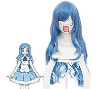 LINLINCD - Anime Coser Wig Umaru Chan Tachibana Sylphynford 80 cm de largo Burly Cosplay peluca de pelo sintético azul disfraz anime