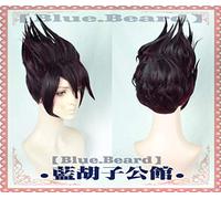 LINLINCD -Anime Coser Wig V3: Peluca de Cosplay de Momota Kaito para Cosplay de Momota de color púrpura oscuro resistente al calor, pelo sintético para Halloween, peluca de disfraz+gorra de peluca