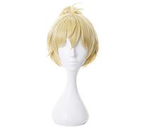LINLINCD -Anime Coser Wig Yuri Honjo Peluca Invasión Alta Invasión Yuri Honjo Cosplay Peluca con Peluca Larga Cosplay Peluca Azul Negro (Color: Mayuko Nise)