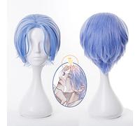 LINLINCD Anime Cosplay Peluca Anime SK8 The Infinity Langa Hasegawa Cosplay Blue Peluca Hasegawa Ranga Fiesta Corta Fiesta Corta Peluca de Pelo Fibra Resistente al Calor Gorra Juego de Rol