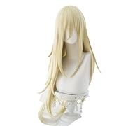 LINLINCD Anime Cosplay peluca Rachel Gardner peluca ángel de la muerte Cosplay peluca resistente al calor sintético rubio rayo de pelo Cosplay fiesta de Halloween