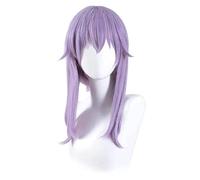 LINLINCD Anime Cosplay peluca SHINOA HIIRAGI Cosplay Seraph des End Cosplay Mujeres Luz Lila Peluca Cosplay Anime Cosplay Pelucas sintéticas resistentes al calor