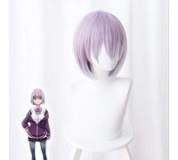 LINLINCD Biamoxer Akane Shinjou Cosplay Peluca Anime SSSS.GRIDMAN Rol Pelo sintético degradado Lolita 30 cm Peluca corta