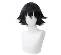 LINLINCD -Bungo Stray Dogs Cos Dazai Osamu Ryunosuke Akutagawa Ryuunosuke Chuya Nakahara Chuuya Nakajima Atsushi Edogawa Ranpo Cosplay Peluca Beige (Color: Naranja Talla única??e)