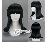 LINLINCD Cosplay peluca de una pieza Nico Robin Cosplay peluca negra recta resistente al calor pelo sintético Peruca Anime Disfraz Pelucas Kuzz6522