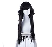 LINLINCD Cosplay peluca Mi hermano es Hayakawa Kyoko Natural largo negro pelo liso chica baño Cosplay Anime peluca negro