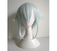 LINLINCD Cosplay wig 2 colores espada arte en línea espada sinon peluca asada shino verde azul resistente al calor pelo sintético Cosplay pelucas+peluca gorra azul