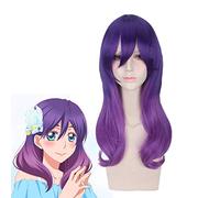 LINLINCD Cosplay wig anime beso no me serinuma kae púrpura peluca cosplay disfraz watashi ga motete dosunda mujeres resistente al calor sintético pelucas de pelo Serinuma Kae