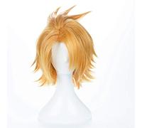 LINLINCD Cosplay wig Anime Boku kein Held Academia Kaminari Denki Peluca Cosplay Disfraz Mi héroe Academia Pelo Amarillo Halloween Fiesta Pelucas