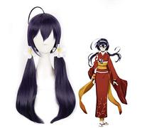 LINLINCD Cosplay wig Anime Bungo Perros Callejeros Kyouka Izumi Cosplay Peluca Lila Larga Fibra de Alta Temperatura Peluca de Pelo para Halloween Fiesta Juego de Rol