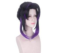 LINLINCD Cosplay wig Anime Demonentöter Kimetsu no Yaiba Kochou Shinobu Kochou Kanae Tsuyuri Kanawo Cosplay Peluca Sombrero Cos Requisiten Accesorios Solo Peluca