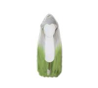 LINLINCD Cosplay wig Anime Demonio Killer: Kimetsu No Yaiba Daki Cosplay peluca verde plata degradado de fibra de alta temperatura pelucas de pelo Pelucas Daki