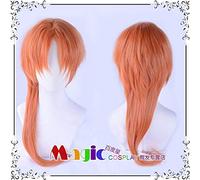 LINLINCD Cosplay wig Anime Jibaku-Shounen Hanako kun ao i akana Cosplay peluca naranja pelo sintético fiesta pelucas+peluca gorra a