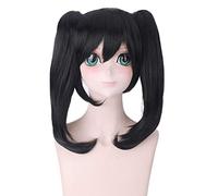 LINLINCD Cosplay wig Anime LoveLive Nico Yazawa peluca negra paquete Cosplay disfraz amor vivo pelo sintético resistente al calor mujeres Cosplay pelucas