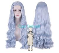 LINLINCD Cosplay wig Anime Mi héroe Academia Eri Cosplay Pelucas Boku no héroe Academia Eri Disfraces Pelucas Halloween Gris-Azul Largo Pelo Rizado Pelucas