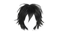 LINLINCD Cosplay wig Anime Persona 5 Joker Akira Kurusu Peluca Cosplay Disfraz Hombres Mujeres Pelo Negro Corto Halloween Fiesta Pelucas