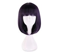 LINLINCD Cosplay wig Anime Sailor Moon Sailor Moon Sailor Saturn Tomoe Hotaru Peluca corta Cosplay Disfraz Pelo sintético resistente al calor pelucas para mujer