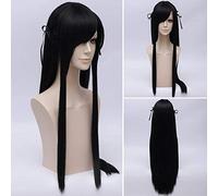 LINLINCD Cosplay wig Atago Game Azur Lane Cosplay pelucas Halloween Carnaval Azur Lane Disfraz Adulto Mujeres Pelo Sintético Pelucas+Peluca Cap