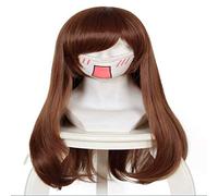 LINLINCD Cosplay wig Blizzard Overwatch D.VA Song Hana Rojo Cara Cosplay Anime Peluca