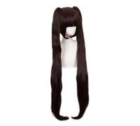 LINLINCD Cosplay wig Chocola NEKOPARA Cosplay Peluca de chocolate resistente al calor pelo sintético Chocola Cosplay pelo A.