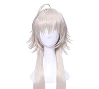 LINLINCD Cosplay wig Destin/Gran Orden Jeanne d'Arc Jeanne d'Arc 100 cm largo recto Cosplay peluca para mujeres Anime pelo sintético peluca oro trenzado Avenger