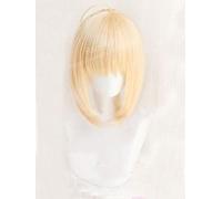 LINLINCD Cosplay wig destino estancia noche Altria Pendragon sable Cosplay peluca juego anime FGO destino gran orden resistente al calor Cosplay pelucas+arco horquillas solo peluca
