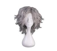 LINLINCD Cosplay wig Destino Gran Orden Vengador Monte Cristo Edmond Dantes Peluca corta y rizada Cosplay Disfraz Destino Apócrifos Cabello Resistente al Calor Pelucas para Hombres
