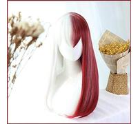 LINLINCD Cosplay wig DIOCOS Boku nein Mein Held Academia Shoto Todoroki Izuku Midoriya Cosplay Pelucas Mujeres Larga Lolita Peluca Talla única Shoto Todoroki Peluca