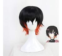 LINLINCD Cosplay wig DIOCOS Demonios Killer Kimetsu no Yaiba Kamado Nezuko Kanroji Mitsuri Cosplay Pelucas Hombres Mujeres Peluca Corta B.