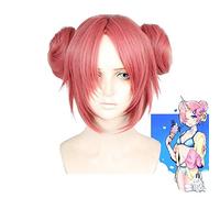LINLINCD Cosplay wig DIOCOS Destino apócrifos gran pedido FGO Frankenstein Cosplay pelucas cuerno Cosplay accesorios peluca B.
