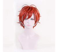 LINLINCD Cosplay wig Division Rap Battle Hipnosis MIC Doppo Kannonzaka Peluca corta Cosplay Disfraz Hombres Pelo Sintético Halloween Fiesta Pelucas