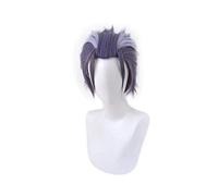 LINLINCD Cosplay wig Division Rap Hipnosis de combate MIC Tsutsujimori Rosho Peluca corta Cosplay Disfraz DRB Cabello sintético resistente al calor Hombres Mujeres Pelucas Púrpura