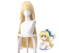 LINLINCD Cosplay wig El héroe está agotado, pero excesivamente cauteloso Ristarte Mujeres Peluca larga Cosplay Peluca resistente al calor