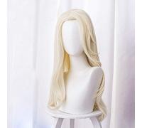 LINLINCD Cosplay wig Elsa Anna Kristoff Pelucas Reina de la Nieve Princesa Cosplay Peluca de Pelo Sintético Resistente al Calor Cosplay Pelucas+Gorro de Peluca Elsa