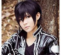LINLINCD Cosplay wig espada arte en línea kirigaya kazuto peluca cosplay disfraz SAO Kirito hombres mujeres corto negro pelo sintético juego de rol pelucas+peluca gorra
