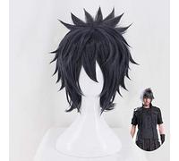 LINLINCD Cosplay wig FF15 Final Fantasy XV Noctis Lucis Caelum Hombre Peluca Corta Cosplay Disfraz Resistente al Calor Sintético Pelucas Final Fantasy