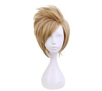 LINLINCD Cosplay wig FF15 Final Fantasy XV Prompto Argentum peluca corta Cosplay disfraz resistente al calor pelo sintético Halloween Paty pelucas