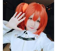LINLINCD Cosplay wig FGO destino gran orden Fujimaru Ritsuka Cosplay peluca resistente al calor pelo sintético peluca Anime disfraz pelucas+peluca gorra