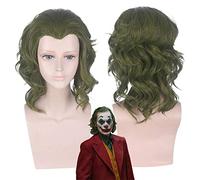 LINLINCD Cosplay wig film Joker Origen Arthur Fleck corto rizado peluca Cosplay disfraz Joaquin Phoenix Joker pelo sintético fiesta pelucas