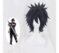 LINLINCD Cosplay wig Final Fantasy XV FF15 Noctis Lucis Caelum Cosplay peluca de pelo sintético corto juego de rol pelucas de disfraz para adultos hombres mujeres