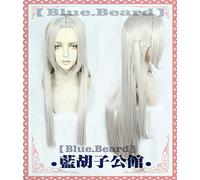 LINLINCD Cosplay wig Fire Emblem Threehouses Wig Edelgard von Fresberg Long Gray Straight Middle Part Cosplay Wigs for Halloween Party