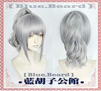 LINLINCD Cosplay wig Game Arknights Cosplay Liskarm peluca gris cola de caballo mujeres Cosplay peluca sintética Cosplay accesorios cosplay pelo + peluca gorra