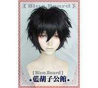 LINLINCD Cosplay wig Game P5 Persona 5 Akira Kurusu JOKER Cosplay Peluca de rol Fiesta de conciertos Cabello negro natural Pelo rizado Pelo sintético + gorra A.